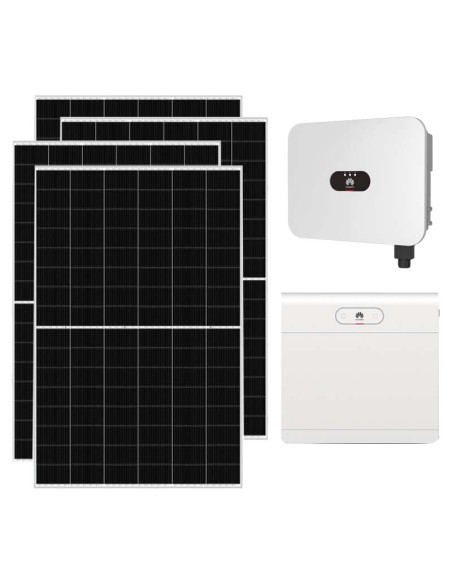 Single-phase photovoltaic kit 4550W 4kW inverter Huawei 7kWh LUNA2000 lithium battery