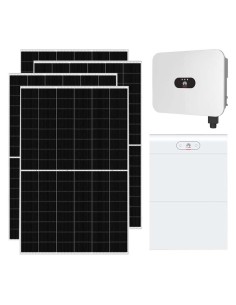 Monofase: vendita all'ingrosso Kit fotovoltaico monofase 4550W inverter 4kW Huawei batteria al litio 14kWh LUNA2000