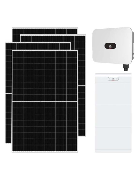 Single-phase photovoltaic kit 6370W 6kW inverter Huawei 21kWh LUNA2000 lithium battery