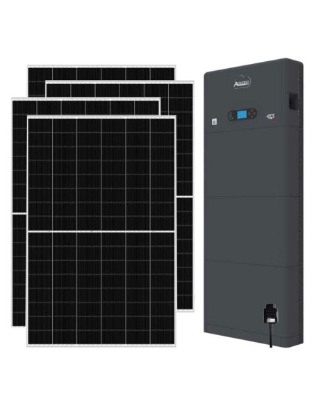 Monofase: vendita all'ingrosso Kit fotovoltaico monofase 5005W inverter 4.6kW All in one litio 10.24kWh HV ZBT 5K Zucchetti