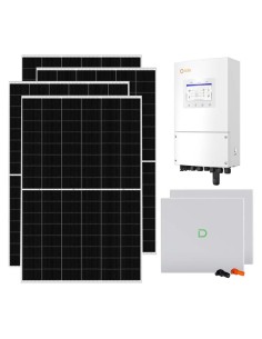Monofase: vendita all'ingrosso Kit fotovoltaico monofase 8645W inverter 8kW Solis batteria al litio 20.48kWh Dyness Powerbox G2