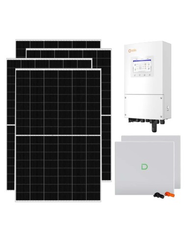 Single-phase photovoltaic kit 8645W 8kW Solis inverter Dyness Powerbox G2 20.48kWh lithium battery