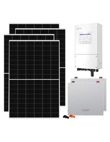 Single-phase photovoltaic kit 8645W 8kW Solis inverter Dyness DL5.0C 10.24kWh lithium battery