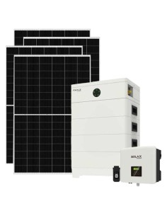 Monofase: vendita all'ingrosso Kit fotovoltaico monofase 7735W inverter 7.5kW batteria al litio 21.6KWh TP-HS36 Solax Power