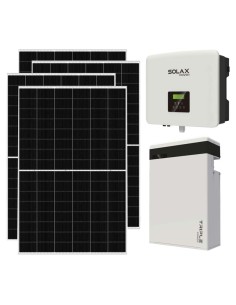 Single phase photovoltaic kit 7735W 7.5kW inverter 5.8KWh lithium battery T-BAT-H5.8 Solax Power
