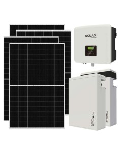 Single phase photovoltaic kit 7735W 7.5kW inverter 11.6KWh lithium battery T-BAT-H5.8 Solax Power