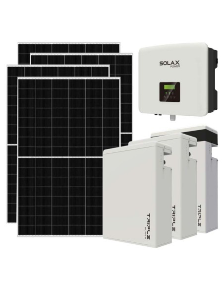 Single phase photovoltaic kit 7735W 7.5kW inverter 17.4KWh lithium battery T-BAT-H5.8 Solax Power