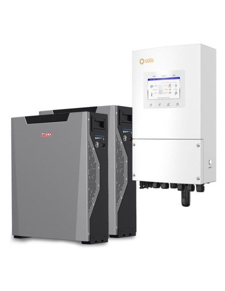 Single-phase storage system 6kW Solis inverter 10.74kWh Weco lithium battery 5k3 XP