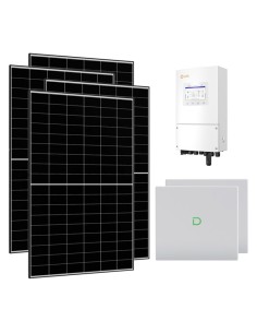 Monofase: vendita all'ingrosso Kit fotovoltaico monofase 5640W inverter 5kW Solis accumulo litio 20.48kWh Dyness Powerbox G2