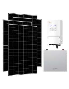 Single-phase photovoltaic kit 6580W 6kW Solis inverter 10.24kWh Dyness Powerbox G2 lithium storage