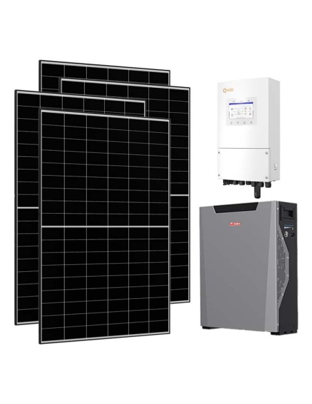 Single-phase photovoltaic kit 5640W 5kW Solis inverter 5.3kW Weco 5k3 XP lithium storage