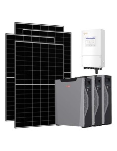 Single-phase photovoltaic kit 6580W 6kW Solis inverter 16.1kWh Weco 5k3 XP lithium storage