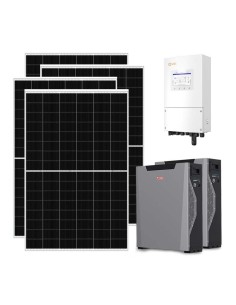 Kit fotovoltaico monofase 6370W inverter 6kW litio 10.7kWh Weco 5k3 XP Solis