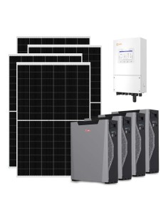 Kit fotovoltaico monofase 6370W inverter 6kW litio 21.4kWh Weco 5k3 XP Solis