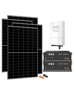 Monofase: vendita all'ingrosso Kit fotovoltaico monofase 6370W inverter 6kW Solis accumulo litio 9.6kWh Pylontech US5000