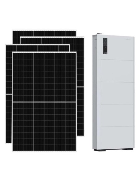 Kit fotovoltaico monofase 6370W inverter SMART EU 6kW accumulo 5.12kWh Weco 5k0