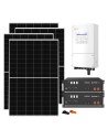 Kit fotovoltaico monofase 5460W inverter 5kW Solis batteria al litio 9.6kWh Pylontech US5000