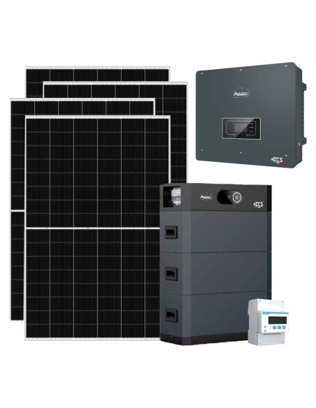 Three-phase photovoltaic kit 10010W 10kW inverter 15.36kWh lithium battery HV SMART 5K Zucchetti
