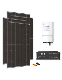 Monofase: vendita all'ingrosso Kit fotovoltaico monofase 8190W inverter Solis 8kW batteria al litio 4.8kWh Pylontech US5000