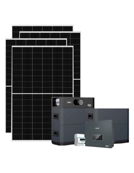 Kit fotovoltaico trifase 15470W inverter 15kW batteria al litio 25.60kWh HV SMART 5K Zucchetti