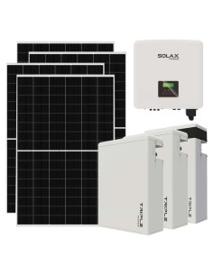 Three-phase photovoltaic kit 10010W 10kW inverter 17.4KWh lithium T-BAT-H5.8 Solax Power