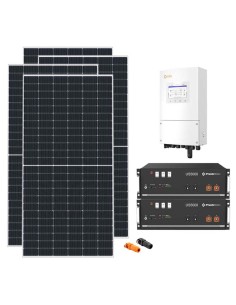 Single-phase photovoltaic kit 9360W 8kW Solis inverter Pylontech US5000 9.6kWh lithium battery