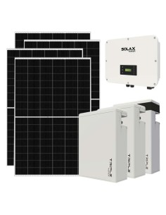 Kit fotovoltaico trifase 20020W inverter 20kW litio 17.4KWh T-BAT-H5.8 Solax Power