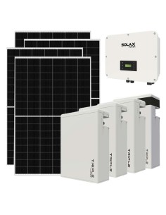Three phase photovoltaic kit 20020W 20kW inverter 23.2KWh lithium T-BAT-H5.8 Solax Power
