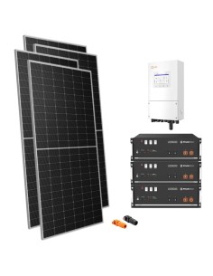 Single-phase photovoltaic kit 8330W 8kW Solis inverter Pylontech US5000 14.4kWh lithium storage