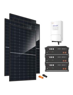 Single-phase photovoltaic kit 5520W 5kW Solis inverter Pylontech US5000 14.4kWh lithium battery