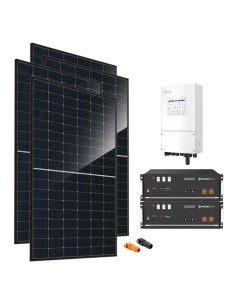 Single-phase photovoltaic kit 8280W 8kW Solis inverter Pylontech US5000 9.6kWh lithium battery