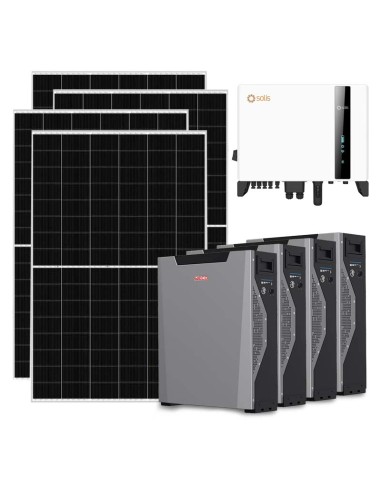 Kit fotovoltaico trifase 6370W inverter 6kW litio 21.48kWh Weco 5k3 XP Solis