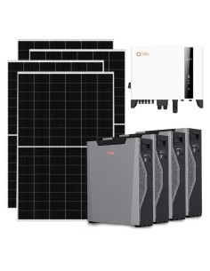 Kit fotovoltaico trifase 10010W inverter 10kW litio 21.48kWh Weco 5k3 XP Solis
