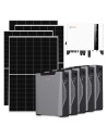 Three-phase photovoltaic kit 10010W 10kW Solis inverter 26.85kWh lithium battery Weco 5k3 XP