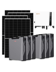 Kit fotovoltaico trifase 10010W inverter 10kW litio 32.22kWh Weco 5k3 XP Solis