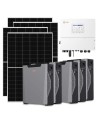 Three-phase photovoltaic kit 15470W 15kW Solis inverter 26.85kWh lithium battery Weco 5k3 XP