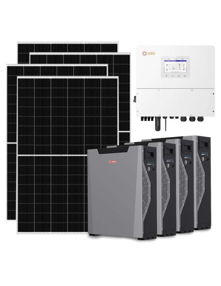 Kit fotovoltaico trifase 15470W inverter 15kW litio 21.48kWh Weco 5k3 XP Solis
