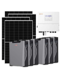 Kit fotovoltaico trifase 12740W inverter 12kW litio 32.22kWh Weco 5k3 XP Solis