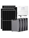 Three-phase photovoltaic kit 12740W 12kW Solis inverter 21.48kWh lithium battery Weco 5k3 XP
