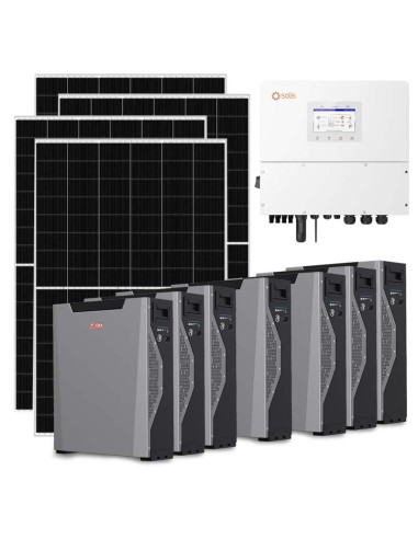 Kit fotovoltaico trifase 20020W inverter 20kW litio 37.59kWh Weco 5k3 XP Solis