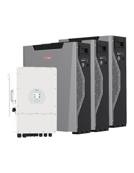 Three-phase storage system 12kW Deye inverter 16.11kWh Weco lithium battery 5k3 XP
