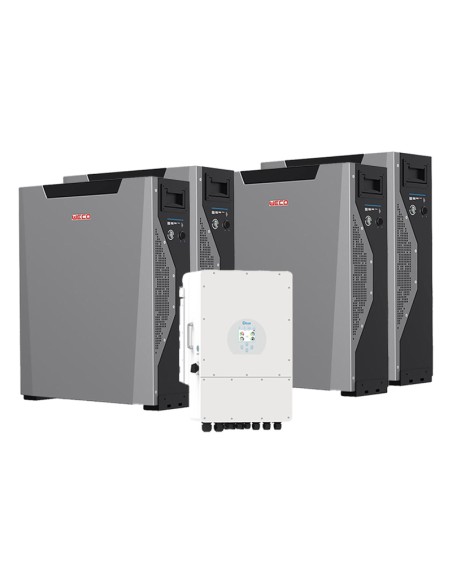 Three-phase storage system 12kW Deye inverter 21.48kWh Weco lithium battery 5k3 XP