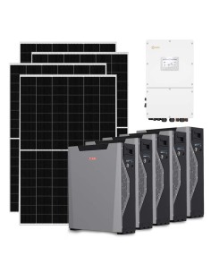 Kit fotovoltaico trifase 30030W inverter 30kW litio 26.85kWh Weco 5k3 XP Solis