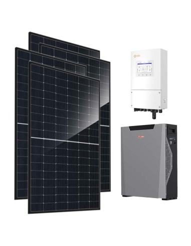 Single-phase photovoltaic kit 5520W 5kW inverter 5.3kWh Weco 5k3 XP lithium storage Solis