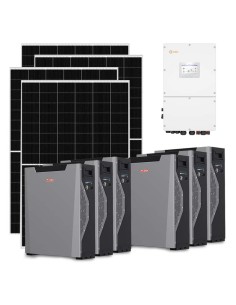 Three-phase photovoltaic kit 50050W 50kW Solis inverter 32.22kWh lithium battery Weco 5k3 XP