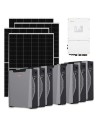 Three-phase photovoltaic kit 50050W 50kW Solis inverter 37.59kWh lithium battery Weco 5k3 XP