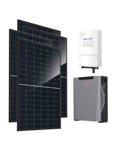 Monofase: vendita all'ingrosso Kit fotovoltaico monofase 6440W inverter 6kW accumulo litio 5.3kWh Weco 5k3 XP Solis