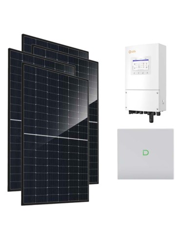 Monofase: vendita all'ingrosso Kit fotovoltaico monofase 5520W inverter 5kW Solis accumulo litio 10.24kWh Dyness Powerbox G2