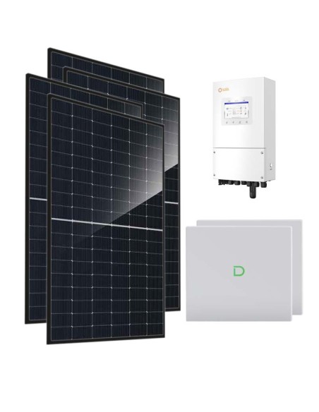 Single-phase photovoltaic kit 5520W 5kW Solis inverter Dyness Powerbox G2 20.48kWh lithium storage