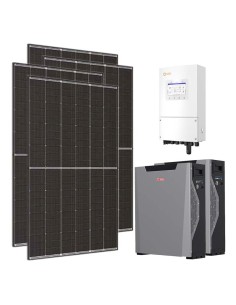 Monofase: vendita all'ingrosso Kit fotovoltaico monofase 6120W inverter 6kW batteria al litio 10.7kWh Weco 5k3 XP Solis